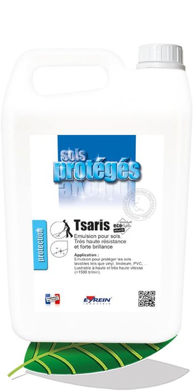 Produit d'entretien -  Émulsion pour sols
Très haute résistance et forte brillance TSARIS