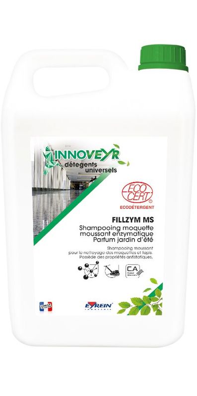 Produit moquette Shampooing  moussant enzymatique
Parfum agrume FILLZYM MS