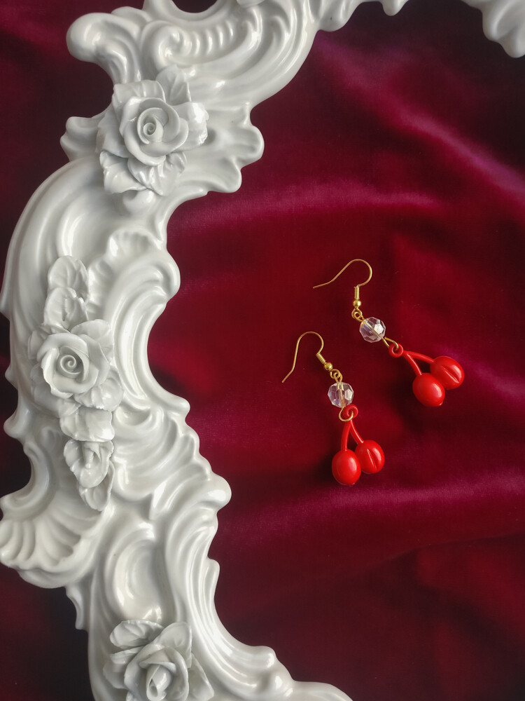 Cherry redesign earrings