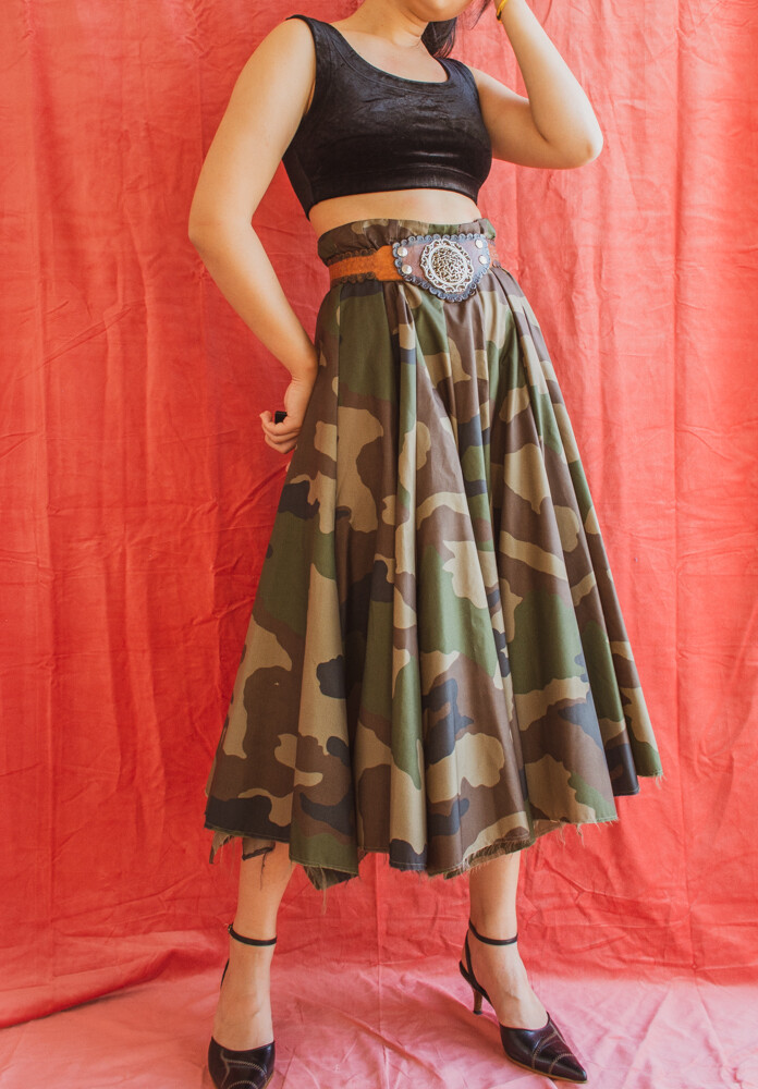Camouflage skirt L