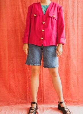 Pink retro blazer L/XL