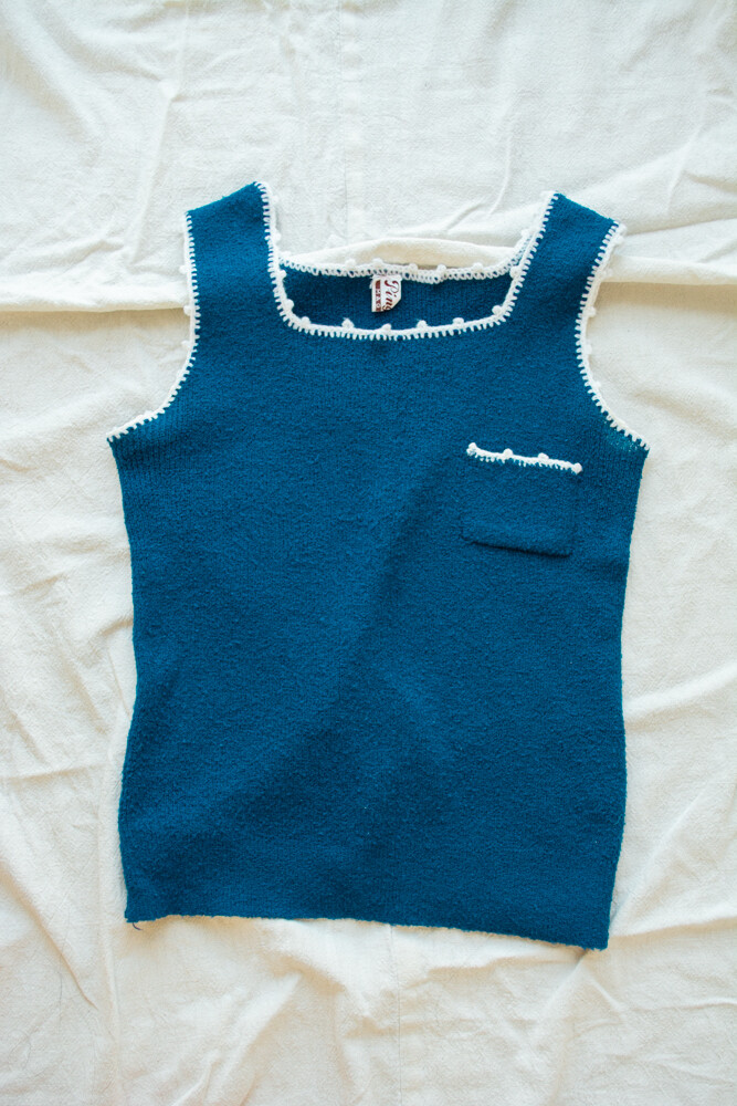 Italian knit vest S/M