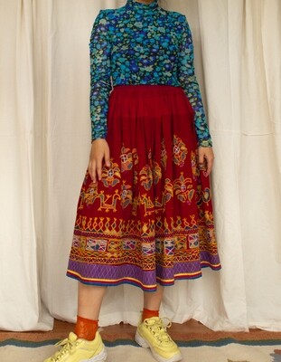 Indian embroidery antique skirt XS/S
