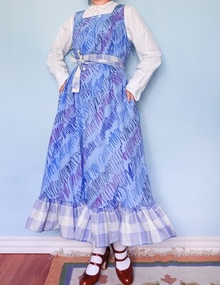 Blue cotton redesign dress