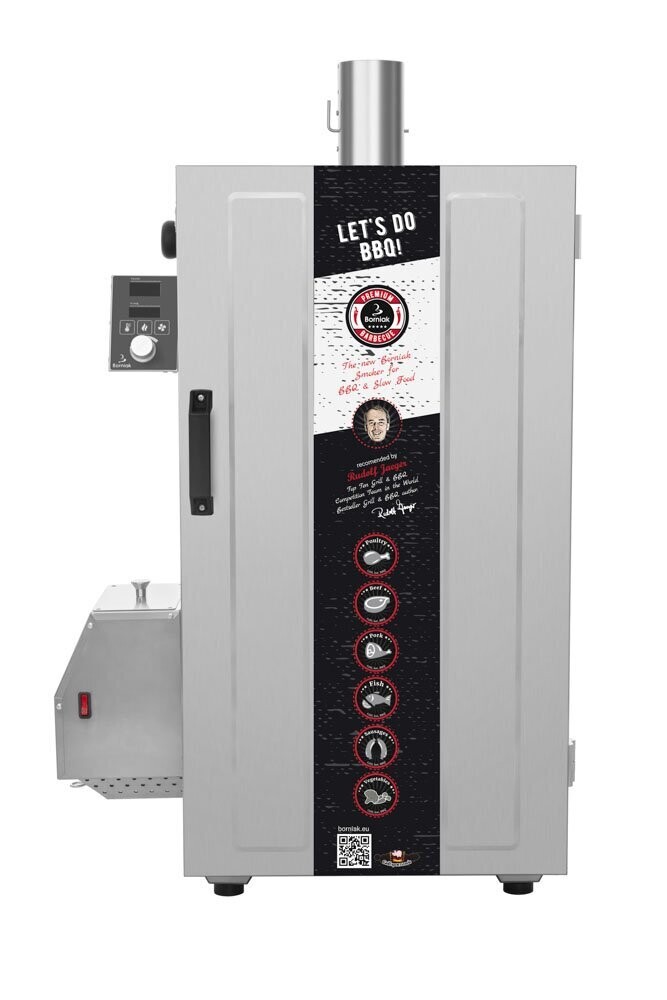 Borniak digitaler Edelstahl BBQ-Smoker BBDST 70 V1.4 mit Timer