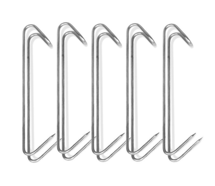 Edelstahl Doppelhaken Set (5 Stück)