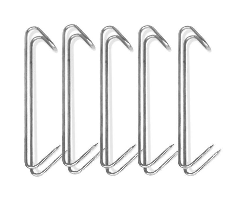 Edelstahl Doppelhaken Set (5 Stück) Edelstahl Doppelhaken Set (5 Stück)