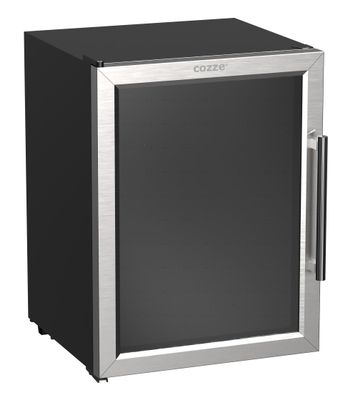 Cozze Kühlschrank mit Stahlrahmen und Glastür 60 Liter