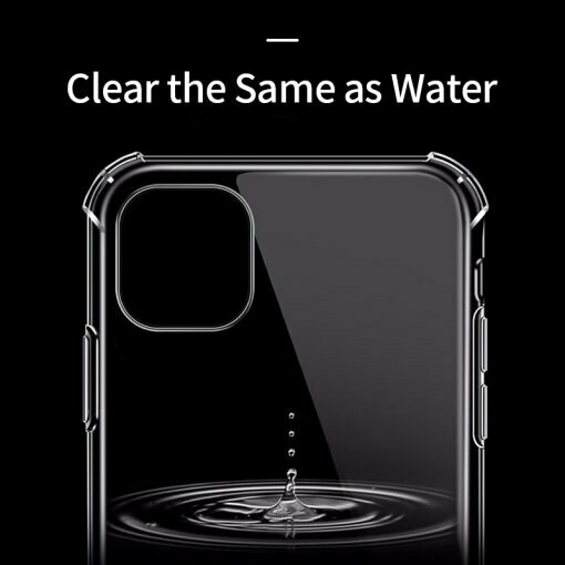 Shockproof Bumper Clear Silicone Case for iPhone 11/11 Pro/11 Pro Max