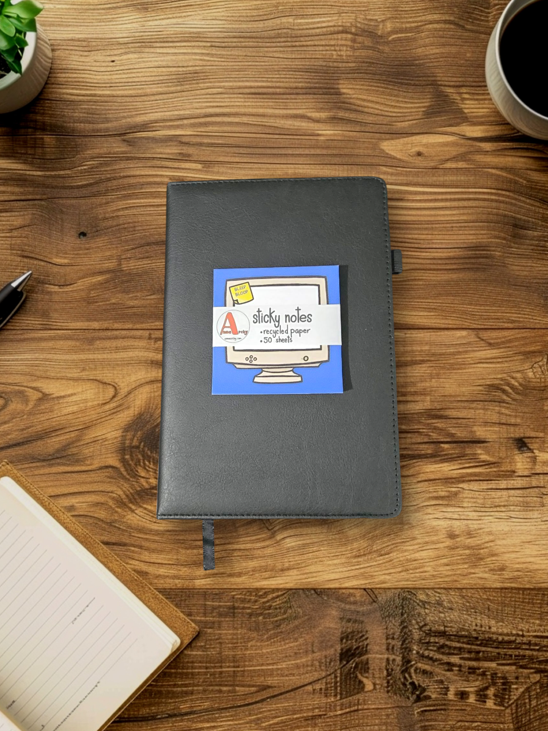 Cartoon Computer Sticky Notes