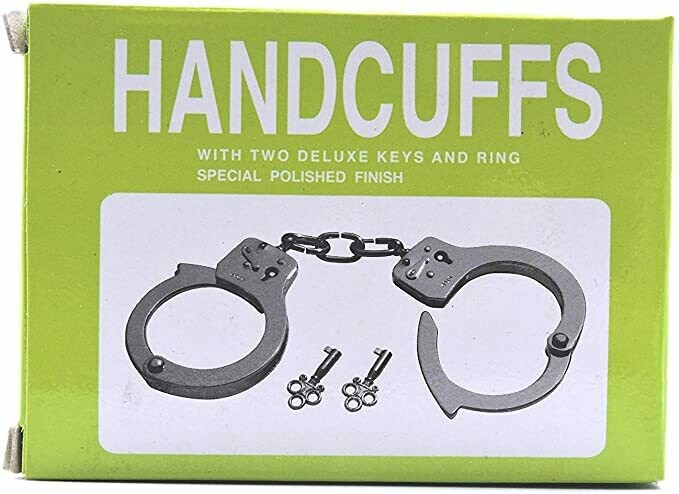 Lyfe eSsentialz Professional Double Lock Heavy Duty Steel Handcuffs with Two Keys