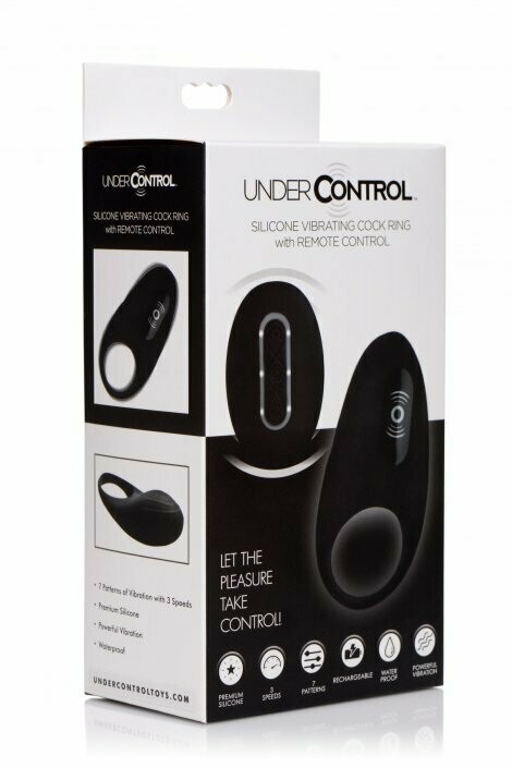 Under Control Silicone Vibrating Cock ring with remote control