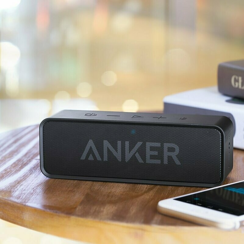 Anker Soundcore 2 Bluetooth Speaker with Carrying and Protector case.