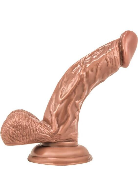 Loverboy Manny Papito Dildo With Balls 7in - Caramel