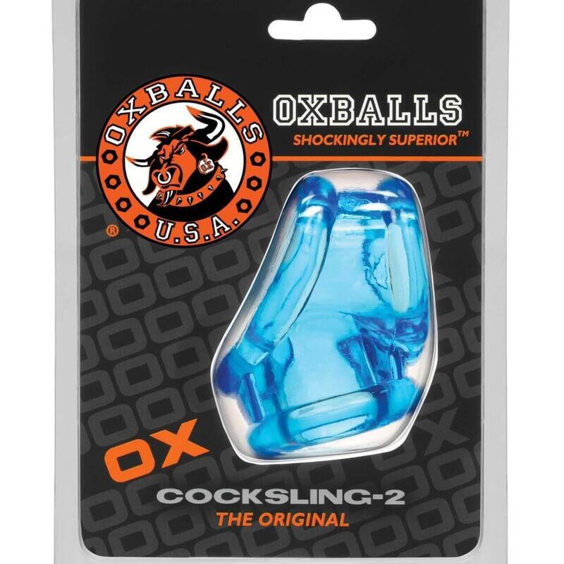 Oxballs Cocksling-2 Cock And Ball Ring - Blue