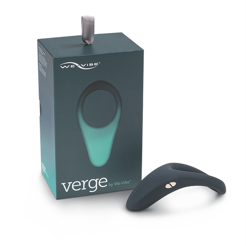 We-Vibe Verge Rechargeable Silicone Vibrating   Perineum Cock Ring - Slate