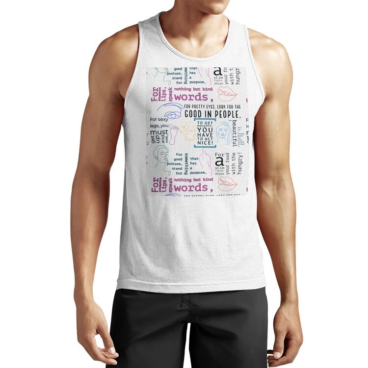 SEX APPEAL Men&#39;s Performance Cotton Tank Top Shirt BY MAKIRI