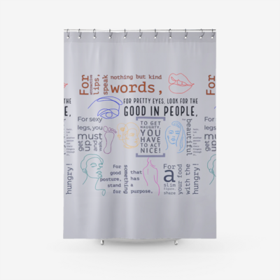 SEX APPEAL Textured Fabric Shower Curtain BY MAKIRI