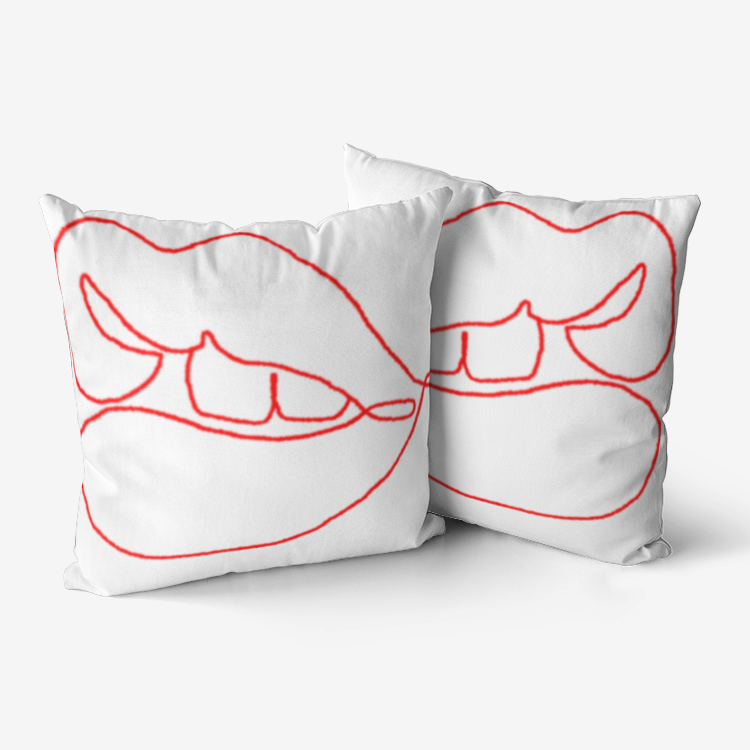 SEX APPEAL Hypoallergenic Throw Pillow BY MAKIRI