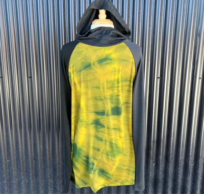 Men's Large :: Plant Dyed Mid Weight Merino Wool Eight Mile Hoodie :: One Of A Kind 