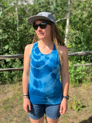 Women's Small :: High Climber Merino Racerback Tank Top :: Plant Dyed + Air Vent Backing