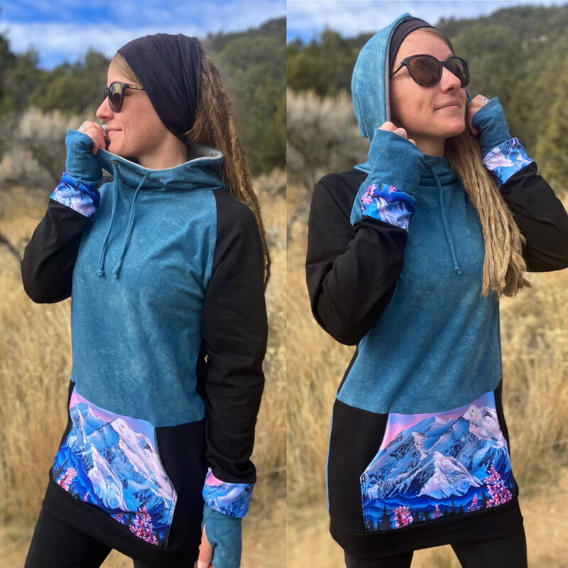 Plant Dyed Hemp + Up Cycled Hoodie :: One Of A Kind :: Women's Medium