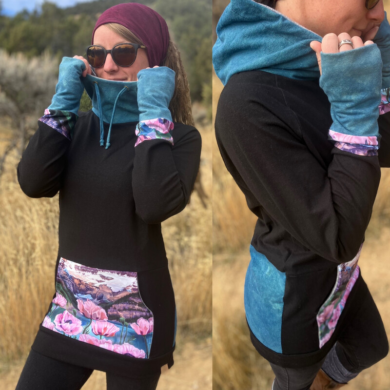 Plant Dyed Hemp + Up Cycled Hoodie :: One Of A Kind :: Women's Small
