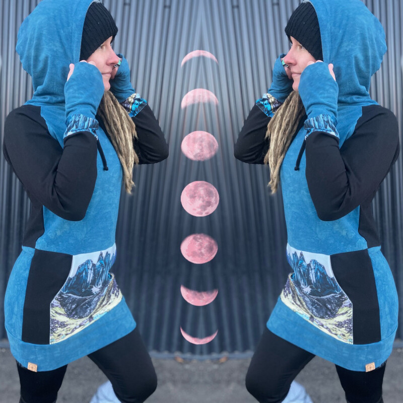 Plant Dyed Hemp + Up Cycled Hoodie :: One Of A Kind :: Women's Small