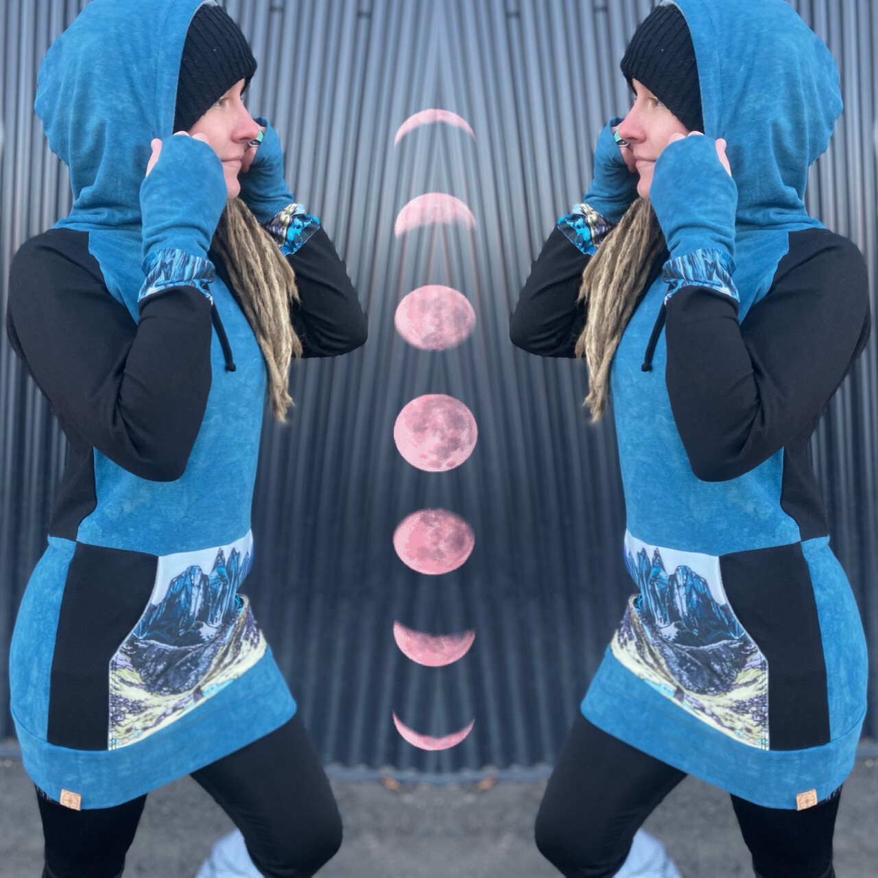 Plant Dyed Hemp + Up Cycled Hoodie :: One Of A Kind :: Women's Small