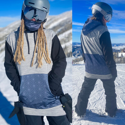 Custom Made To Order Shred Hoodie :: Mid Weight Merino Fleece :: Pick Your Pattern