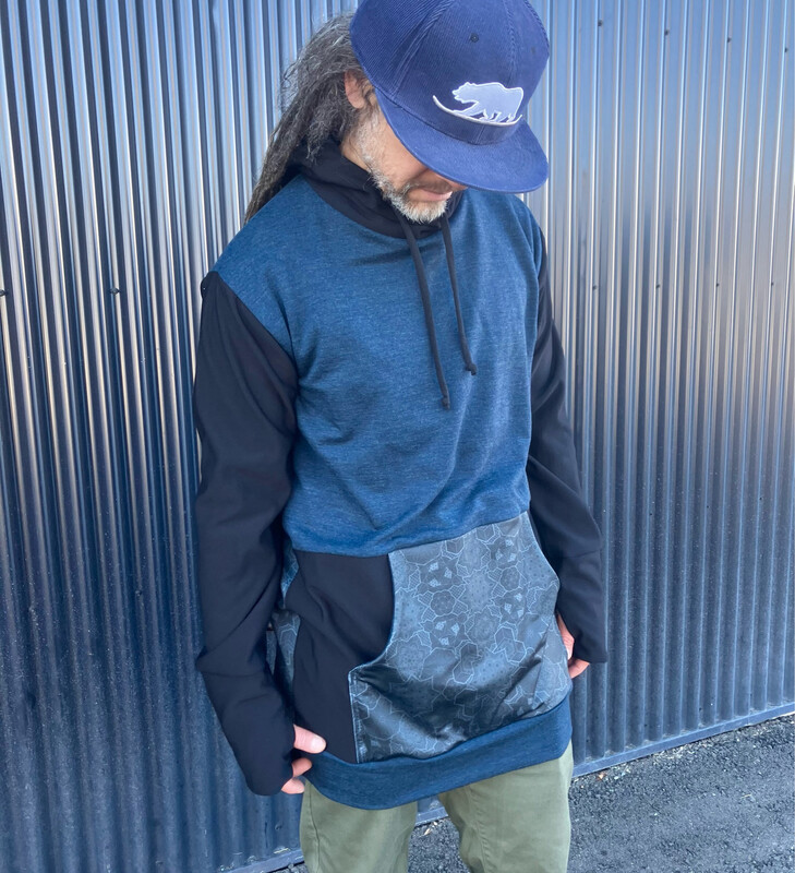 Merino Fleece Shred Hoodie :: Portals :: One of A Kind :: Unisex M/L