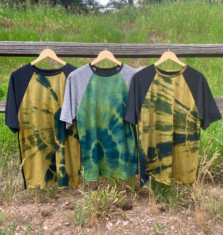 Men's Large :: Plant Dyed Merino Short Sleeve Active Jersey :: One Of A Kind