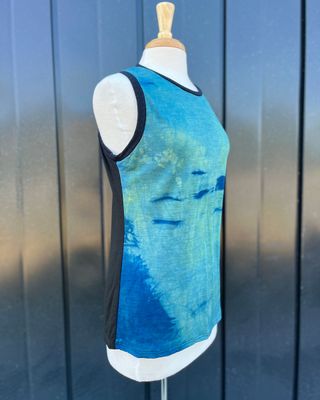 Women's Large :: Plant Dyed Merino Muscle Tank :: One Of A Kind