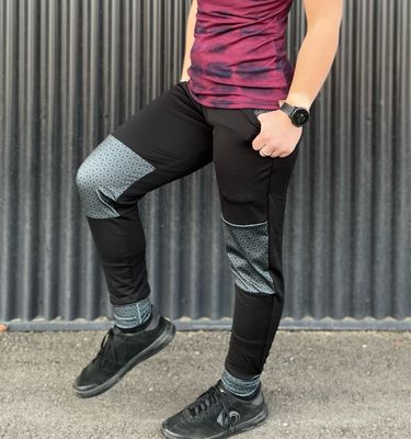Women's Double Sport Joggers :: Quick Dry Merino Wool / Poly Blend :: Flower Of Life