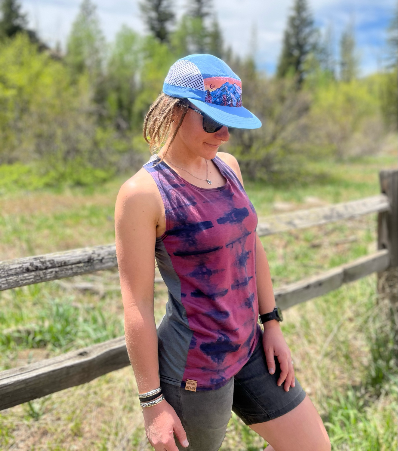 Women’s Medium :: Merino High Climber Racerback Tank Top :: Plant Dyed + Air Vent Backing :: One Of A Kind