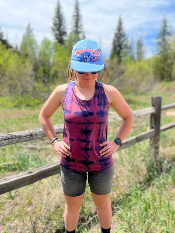 Women’s Large :: Merino High Climber Racerback Tank Top :: Plant Dyed + Air Vent Backing :: One Of A Kind