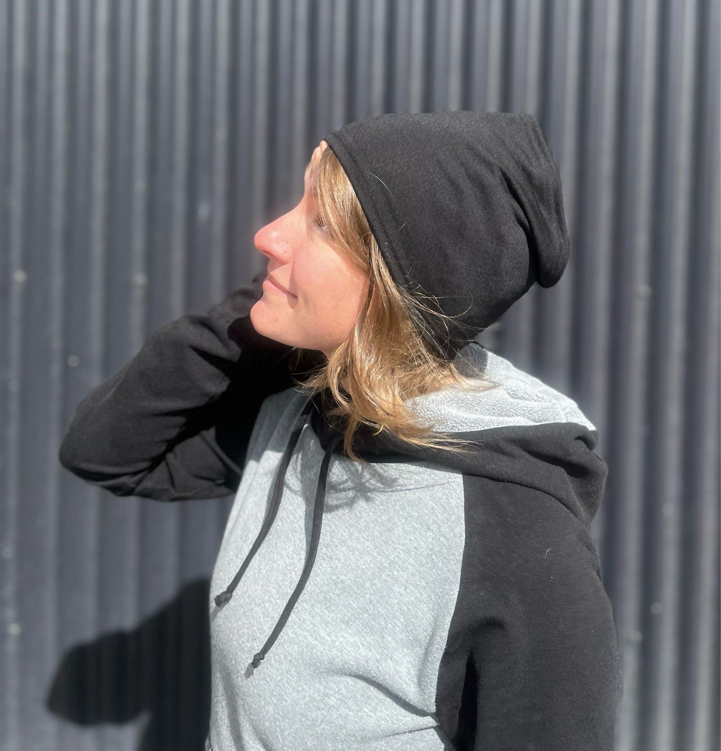 Up-Cycled Light Weight Merino Air Vent Helmet Liner / Headband :: Black