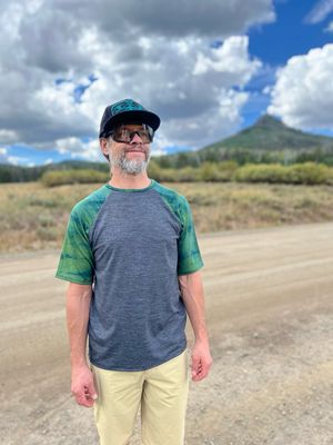 Men’s Medium :: Merino Wool/Recycled Poly Active Jersey :: Plant Dyed Details :: One Of A Kind Men’s Medium :: Merino Wool/Recycled Poly Active Jersey :: Plant Dyed Details :: One Of A Kind