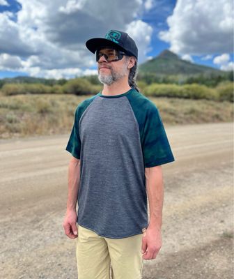 Men’s Large :: Merino Wool/Recycled Poly Active Jersey :: Plant Dyed Details :: One Of A Kind