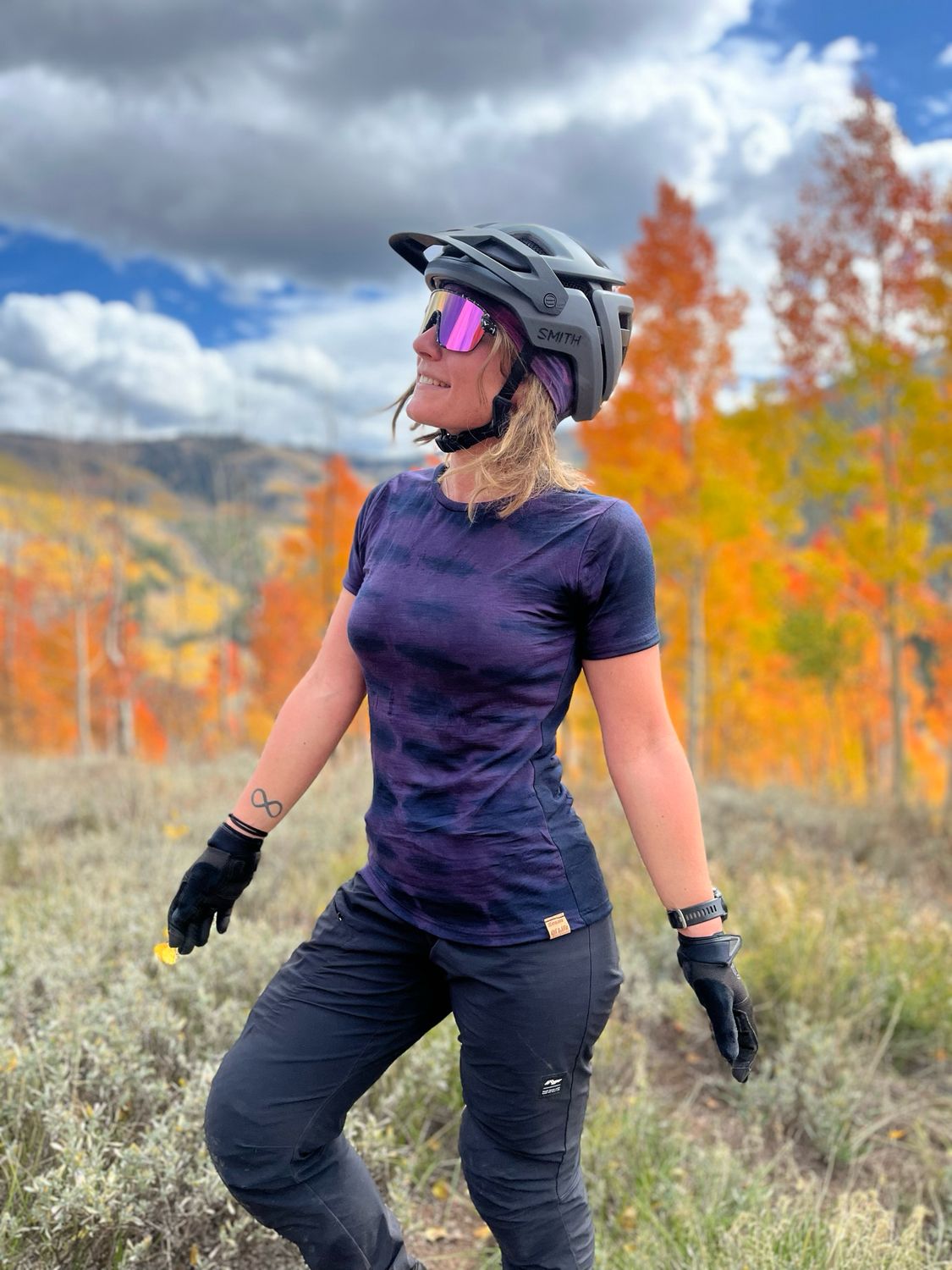 Custom Made To Order :: Plant Dyed Women’s Merino Wool Tech Tee :: Amethyst