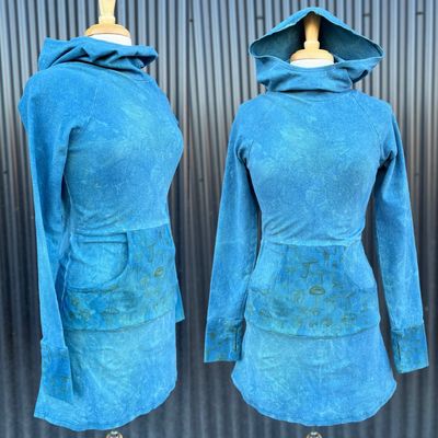 Women’s XS :: Best Friend Hemp Dress :: Plant Dyed :: One Of A Kind :: Shrooms
