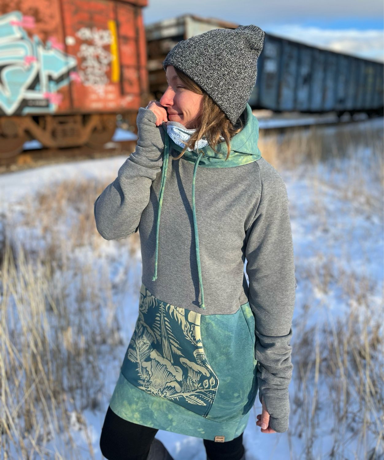 Women's Medium :: Solstice Hoodie :: Hemp + Cashmere Fleece :: Forest Dweller :: One Of A Kind Women's Medium :: Solstice Hoodie :: Hemp + Cashmere Fleece :: Forest Dweller :: One Of A Kind