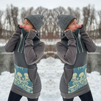 Women's Small :: Solstice Hoodie :: Hemp + Organic Cotton Waffle Thermal :: Forest Dweller :: One Of A Kind Women's Small :: Solstice Hoodie :: Hemp + Organic Cotton Waffle Thermal :: Forest Dweller :: One Of A Kind