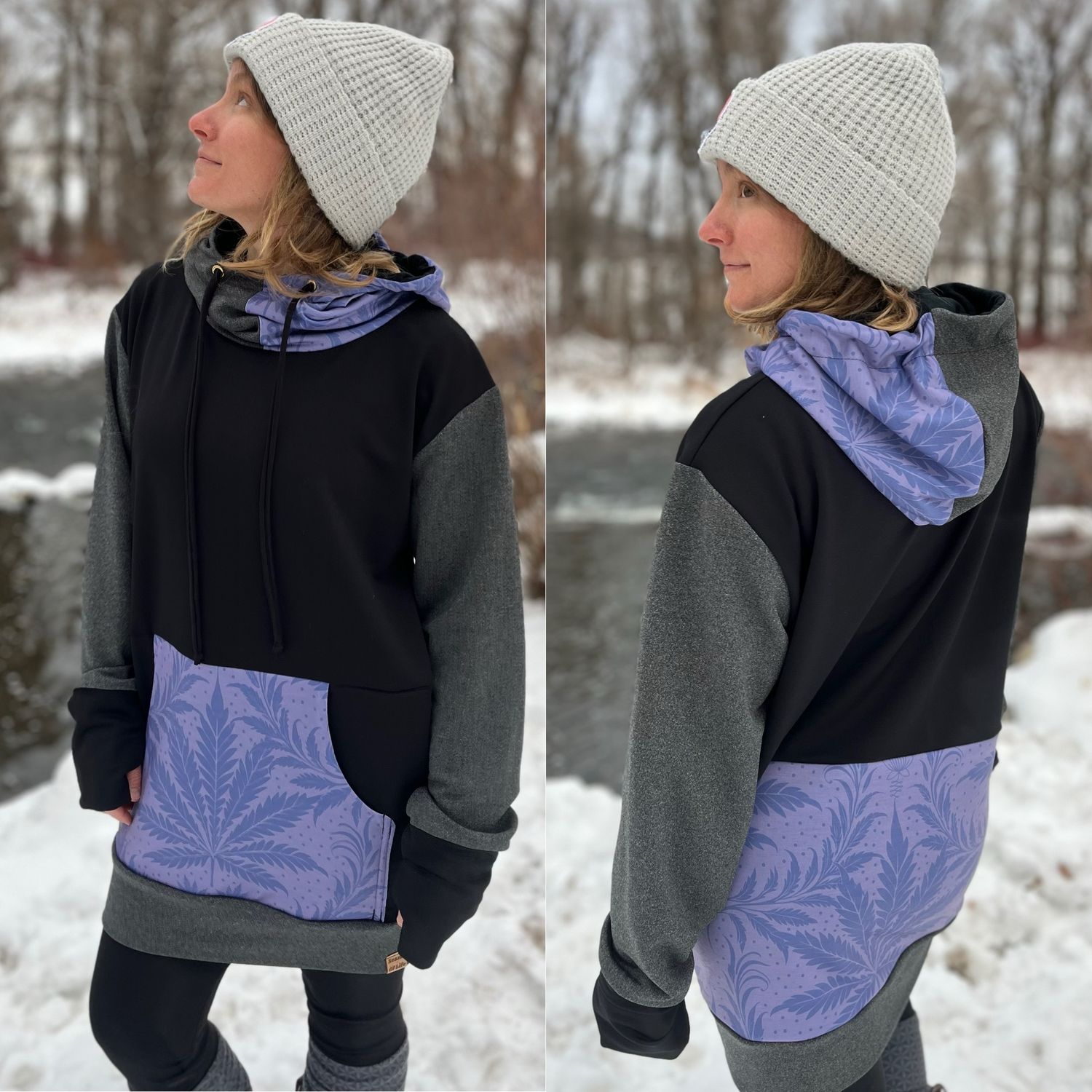 Unisex Medium :: Oversized Merino Wool Shred Hoodie :: Lavender Cannabliss :: One Of A Kind Unisex Medium :: Oversized Merino Wool Shred Hoodie :: Lavender Cannabliss :: One Of A Kind