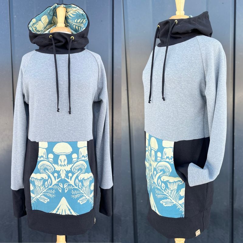 Women's Large :: Solstice Hoodie :: Hemp + Cashmere Fleece :: Forest Dweller :: One Of A Kind