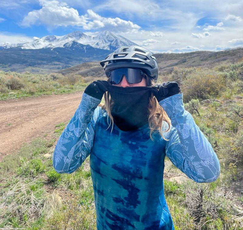 Ultra-Light Merino Air Vent Solar Tube :: Black :: Extra Tall Multi-Use Tube