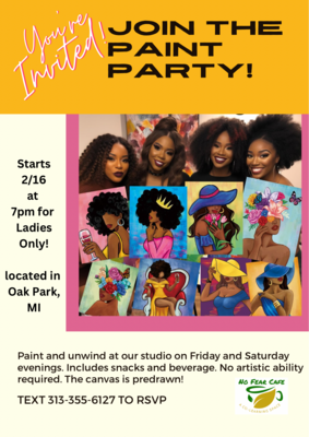 Ladies Paint Party - Canvas Included