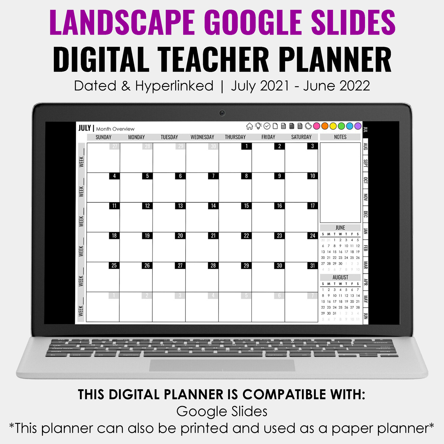 21 22 Google Slides Teacher Planner Landscape 21 22 Google Slides Teacher Planner Landscape