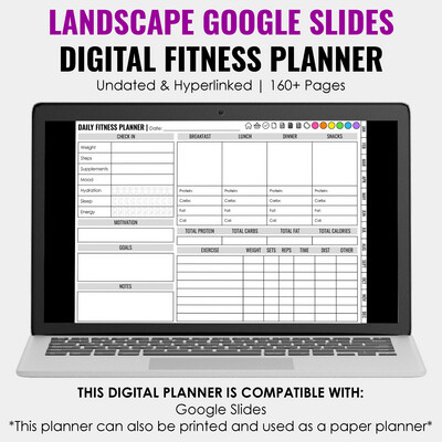 Digital Fitness Planner | Google Slides