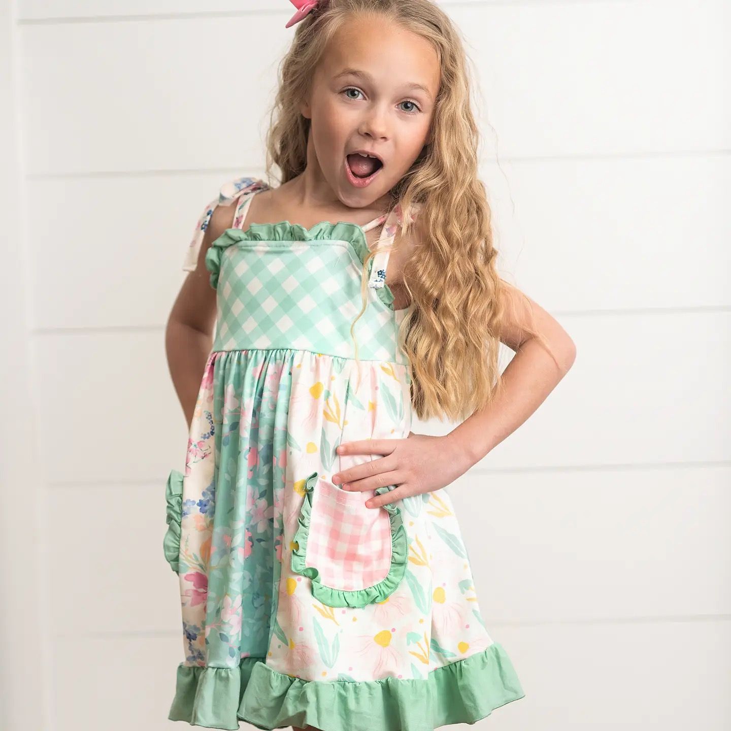 Ruffle Pocket Dress